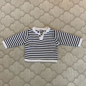 12M Jacadi Baby Striped Sweater